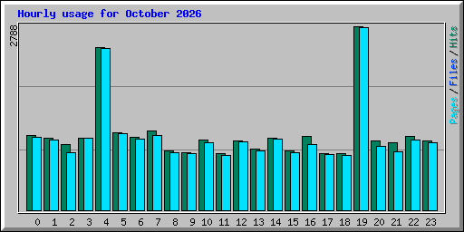 Hourly usage for October 2026